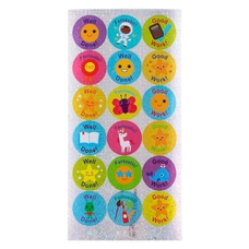 Classmates Sparkly Praise Stickers - 28mm - Pack of 54